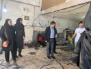 بازدید سرپرست دانشگاه جامع علمی کاربردی وهیئت همراه از محیط کارآفرینی چاقوسازی