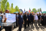 رئیس و همکاران  دانشگاه جامع علمی کاربردی استان زنجان در حمایت از دانشجویان جهان و مردم مظلوم غزه تجمع کردند