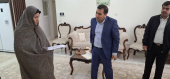 دیدار رئیس دانشگاه جامع علمی کاربردی استان زنجان با خانواده دانشجوی شهید مهدی هادی