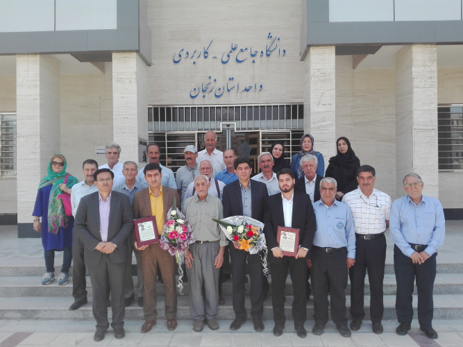 دیدار جمعی از پیشکسوتان ورزشی زنجان با رئیس دانشگاه جامع علمی کاربردی استان زنجان