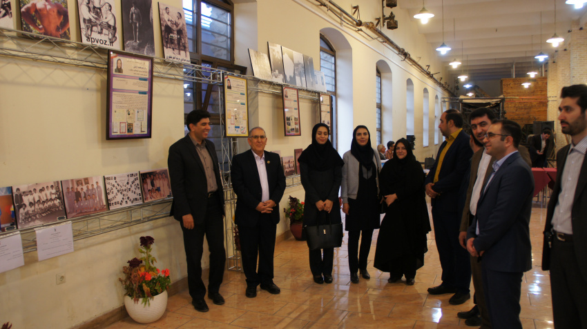 بازدید رئیس دانشگاه جامع علمی کاربردی استان زنجان به همراه روسای مراکز از نمایشگاه پیشکسوتان ورزش