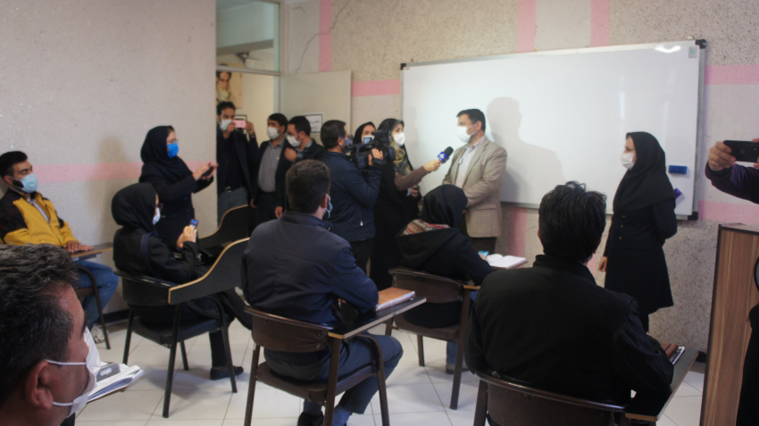 مراسم آغاز کلاس های حضوری دانشجویان در دانشگاه جامع علمی کاربردی استان زنجان