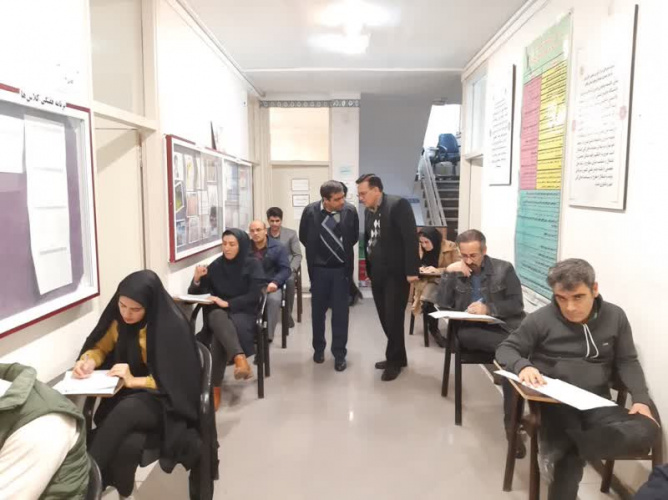 گزارش تصویری  بازدید رئیس و همکاران واحد استانی از امتحانات  مراکز آموزشی  دانشگاه جامع علمی کاربردی استان زنجان