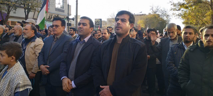 راهپیمایی حمایت از مردم مظلوم فلسطین دانشگاه جامع علمی کاربردی استان زنجان به روایت تصویر